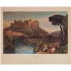 Image 1 : After J. M. W. Turner, Hand-Colored Engraving on Paper, Ludlow Castle