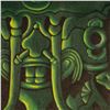 Image 3 : Attr. Julio Rosado del Valle, Pastel Totem Composition, Signed