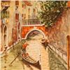 Image 2 : Original Watercolor on Paper Painting, Venetian Canal, Signed & Dated