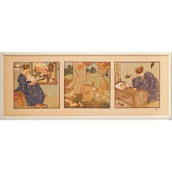 Mary Louise Spoor, 1917 Chromolithograph on Paper, Bye Baby Bunting