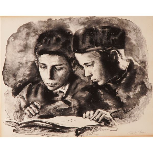 Sandu Liberman (Romanian 1923-1977) Lithograph on Paper, Signed & Numbered