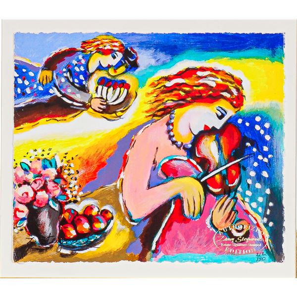 Zamy Steynovitz (Polish 1951-2000) Limited Edition Serigraph on Paper