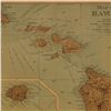 Image 3 : 1898 Hand-Colored Engraving Map of Hawaii by Rand McNally & Co.