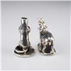 Image 2 : 2pc Sterling Silver Miniatures, Hippo and Otter
