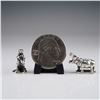Image 4 : 2pc Sterling Silver Miniatures, Hippo and Otter