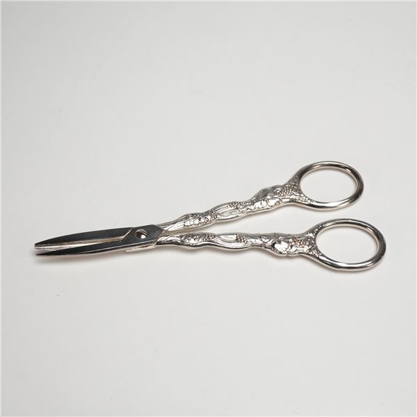 Christofle Grape Silver Plated Scissors