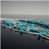 Image 5 : Sterling Silver and Turquoise Multi-Strand Necklace