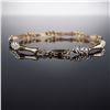 Image 2 : 10K Gold Diamond Link Bracelet