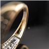Image 5 : 10K Gold Diamond Cluster Teardrop Ring