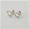 Image 2 : Pair of Diamond Stud Earrings, 14K, 2.02 CTW