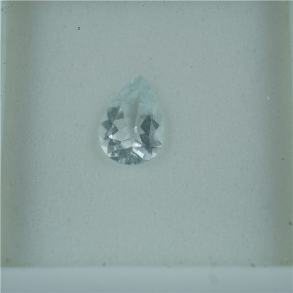 1.55 CT Aquamarine Pear Cut Gemstone