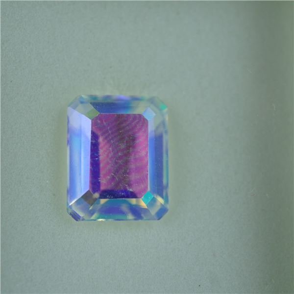 3.90 CT Mystic Pink Topaz Emerald Cut Gemstone