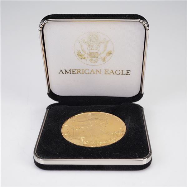2000 24K Gold Plated American Silver Eagle Dollar Type 1