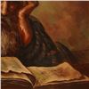 Image 4 : Judaica Oil on Canvas Portrait of an Elderly Scholar Reading