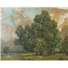 Image 1 : Original Framed Oil on Canvas Board, Landscape of a Forest Meadow