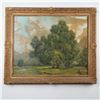 Image 2 : Original Framed Oil on Canvas Board, Landscape of a Forest Meadow