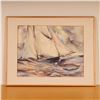 Image 2 : Siegfried K Semrau, Watercolor on Paper Painting, Stormy Sea, Signed