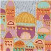 Image 4 : Judaica Mixed Media on Panel, City of Peace in the Star of David, Signed HE