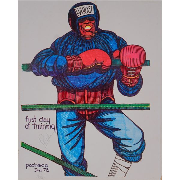 Ferdie Pacheco Limited Edition Lithograph, First Day of Training, Signed