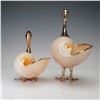 Image 2 : 2pc Binazzi Italy Nautilus Shell Duck Sculptures