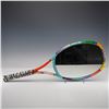 Image 1 : Mixed-Media Tennis Racquet Mirror, Signed