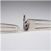 Image 2 : 2pc Sterling Silver Bookmark Page Markers with Alligator Figures
