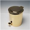 Image 1 : Zodiac Cylinder Collection Gold-Plated Pedal Bin