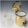 Image 4 : Zodiac Cylinder Collection Gold-Plated Pedal Bin