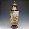 Image 1 : Style of Sevres by Emille Collot Porcelain Lidded Watteau Decor Vase