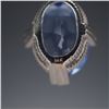 Image 3 : Judith Ripka 18K White Gold Blue Stone and Diamond Pendant