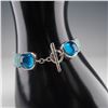 Image 3 : Ippolita Sterling Silver Blue Cabochon Mesh Bracelet