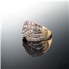 Image 4 : 10K Gold Champagne Diamond Crossover Ring