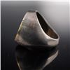Image 2 : Ancient Luristan Bronze Artifact Set in Modern Silver Ring