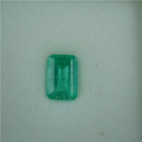 1.00 CT Colombian Emerald Gemstone, Emerald Cut