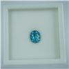 Image 2 : 2.75 CT Blue Zircon Oval Cut Gemstone
