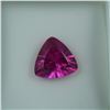 Image 1 : 5.25 CT Lab Created Purple Sapphire Trillion Cut Gemstone