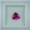 Image 2 : 5.25 CT Lab Created Purple Sapphire Trillion Cut Gemstone