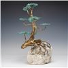 Image 1 : Bonsai Tree Form Metal and Stone Sculpture