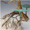 Image 5 : Bonsai Tree Form Metal and Stone Sculpture