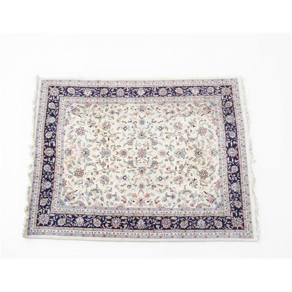 Fine Persian Hand-Knotted Nain Rug
