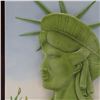 Image 2 : Laszlo Ispanky Porcelain Framed Plaque, Statue of Liberty Head