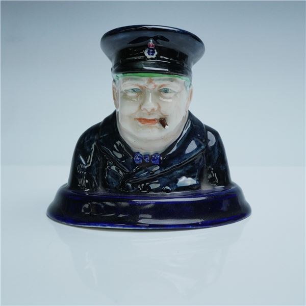 Ceramic Bust of Winston Churchill in Naval Uniform