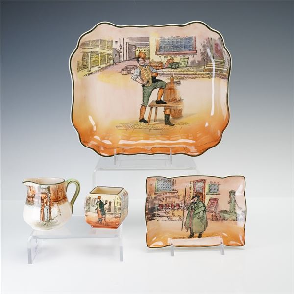 4pc Royal Doulton Seriesware Sugar & Creamer Set Bowls