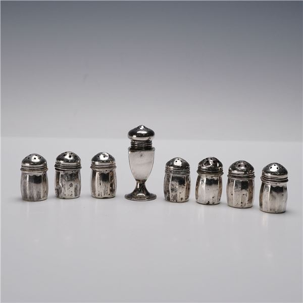 8pc Sterling Silver Miniature Seasoning Shakers