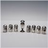 Image 2 : 8pc Sterling Silver Miniature Seasoning Shakers