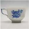 Image 3 : 5pc Royal Copenhagen Cup and Saucer Set, Blue Flowers