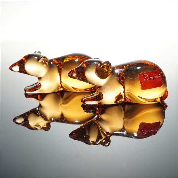 Baccarat Crystal Year of The Rat Chopstick Rests