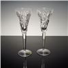 Image 1 : Pair of Waterford Crystal Millennium First Toast Flutes, Happiness