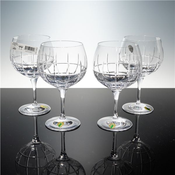 4pc Waterford Crystal Balloon Glasses, Cluin