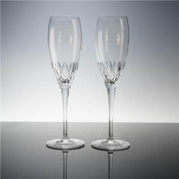 Pair of Mar A Lago Champagne Flutes